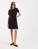 Vero Moda Tie Waist Jersey Mini Dress In Black