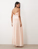 True Decadence Corset Dropped Waist Maxi Dress In Pale Pink