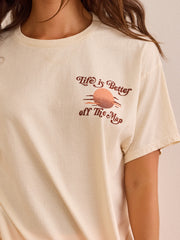 Life is Better Off the Map Oversized Tee