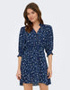 Only Floral Printed Dress In Dark Blue