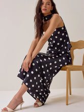 Nancie Polka Dot Scarf Top