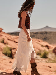 Carlin Ruffle Maxi Skirt