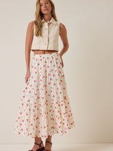 Jackie Embroidered Midi Skirt