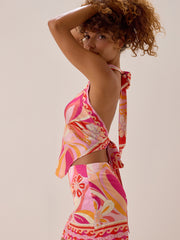 Maja Halter Scarf Top