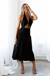 123 PROM Happy Times Maxi Dress Black