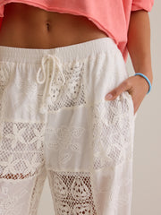 Hibiscus Patchwork Crochet Pant
