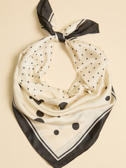 Polka Dot Silk Scarf