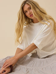 McKenna Oversized Boxy Crop Tee