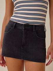 Alena Denim Mini Skort