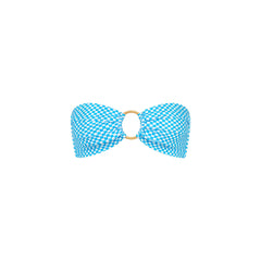 Strapless Bandeau Bikini Top - Checkmate