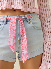 Blakeley Belted Denim Short