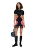 Desigual Floral Printed Dress In Black