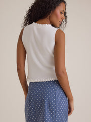Zelia Ruffle Sleeveless Kimono