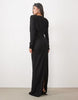 Modesty Batwing Maxi Dress In Black