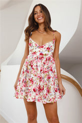 123 PROM Sweet Thoughts Mini Dress Pink