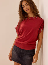 Jovie Boatneck Grommet Top