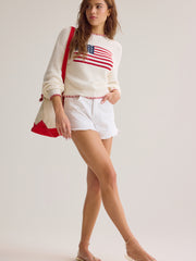 Newport American Flag Contrast Sweater