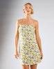 Glamorous Strappy Mini-Dress In Bright Watercolour Floral