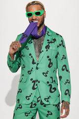 The Riddler 3 Piece Cosplay Suit