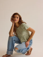 Lexie Pointelle Top