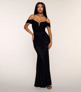 Jaslyn Ruched Mesh Mermaid Formal Dress