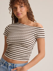 Rumi Asymmetrical Stripe Top