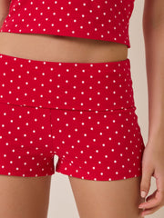 Ardyn Foldover Polka Dot Shorts