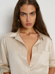 Eli Oversized Silk Shirt