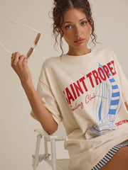 Saint Tropez Sailing Club Oversized Tee