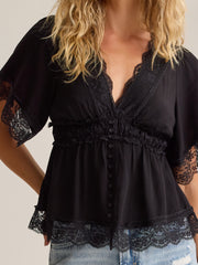 Evanelle Lace Babydoll Top