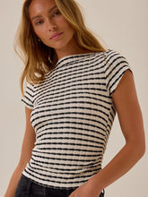 Revel Stripe Boatneck Top