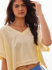 Catch Me Moving V-Neck Tee