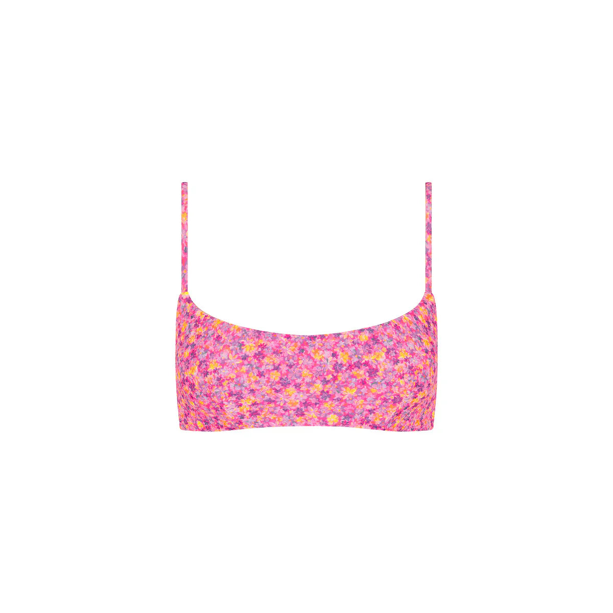 Invisible Underwire Crop Bikini Top - Gelato Bloom
