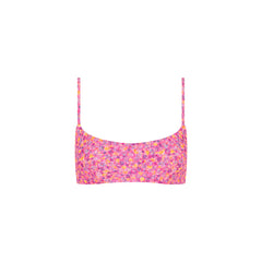 Invisible Underwire Crop Bikini Top - Gelato Bloom