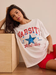 Varsity Athletic Oversized Tee