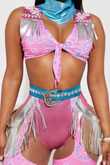 Spaced Out Cowgirl 5 Piece Costume Set