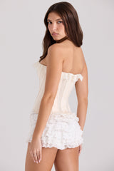 white broderie anglais bloomer shorts