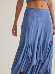 Carlin Ruffle Maxi Skirt