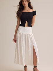 Frances Polka Dot Midi Skirt