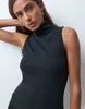 Supersoft Circle Mini Dress In Black