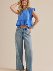 Kiki Short Sleeve Crochet Shirt