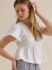 Nia Crochet Babydoll Tee