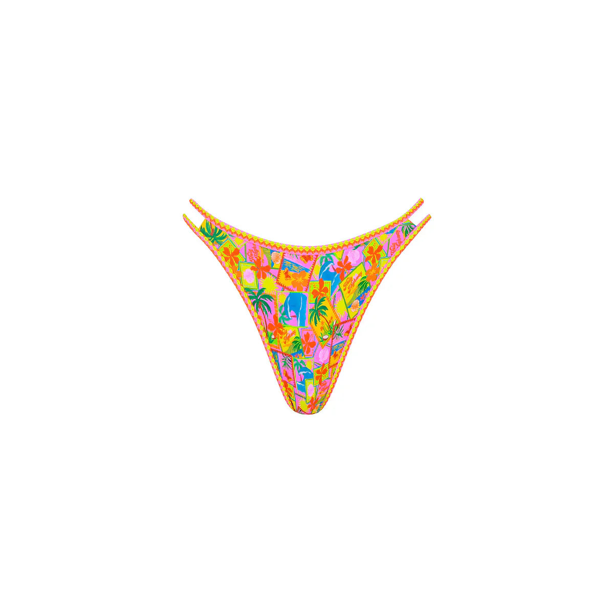 Twin Strap Cheeky Bikini Bottom - Sunshine Snaps