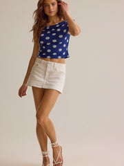 Nola Off-Shoulder Dot Top