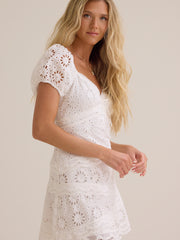 Jordyn Eyelet Mini Dress