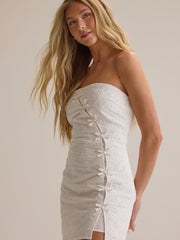 Zara Eyelet Mini Dress