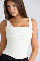ivory corset top