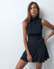 Supersoft Circle Mini Dress In Black
