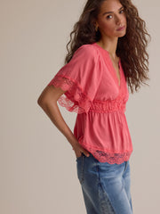 Evanelle Lace Babydoll Top