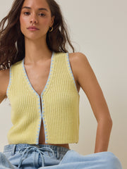 Kelia Contrast Stitch Vest